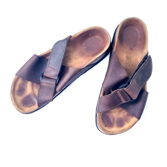 Eastland Leather Sandals Criss Cross Open Toe 6 - Picture 1 of 4